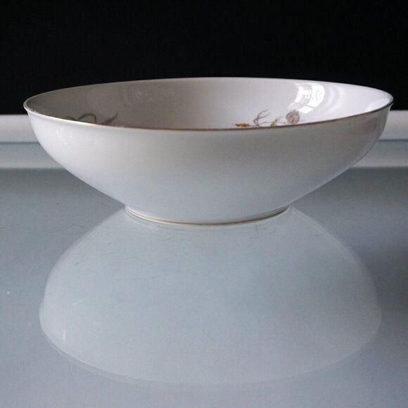 KPM Krister Germany Porcelain Serving Bowl Pattern 0683 Wheat Leaves Harvest - Picture 6 of 12